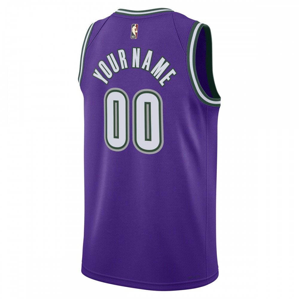 Milwaukee Bucks Unisex 2022/23 Custom Swingman Jersey - Classic Edition - Purple-Pro Kit Vault | Brand New 26/27 Sports Jerseys